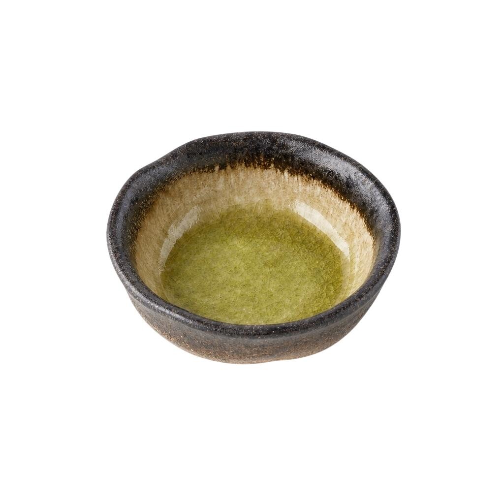 Miska na omáčku 8 cm, 50 ml, limetkovo zelená, keramika, MIJ