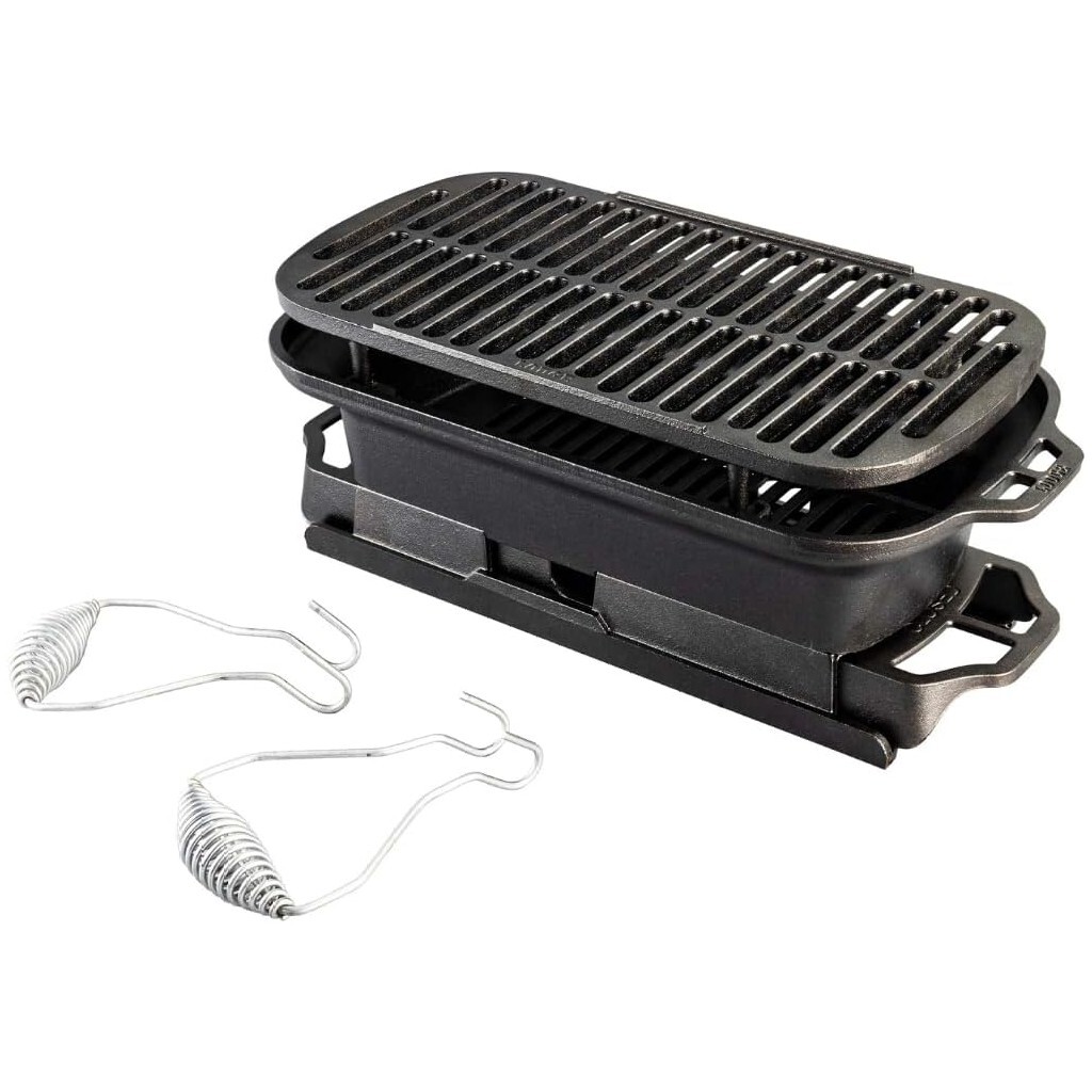 Stolný gril na uhlie SPORTSMAN'S PRO 42 cm, liatina, Lodge