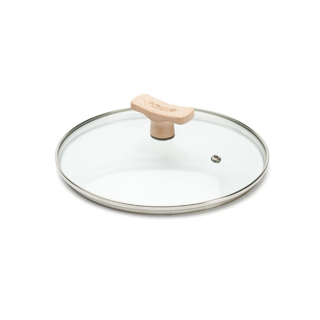 Pokrievka na hrniec 20 cm, sklo, drevený úchyt, de Buyer