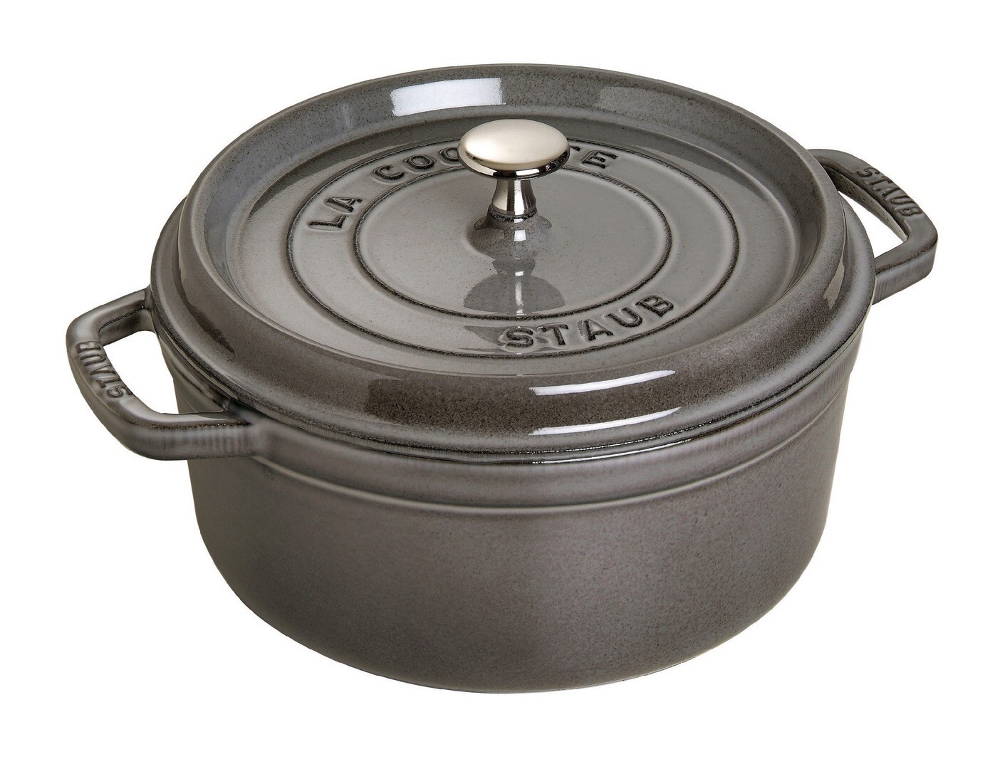 Okrúhly hrniec, grafitovo šedá O 22 cm Staub