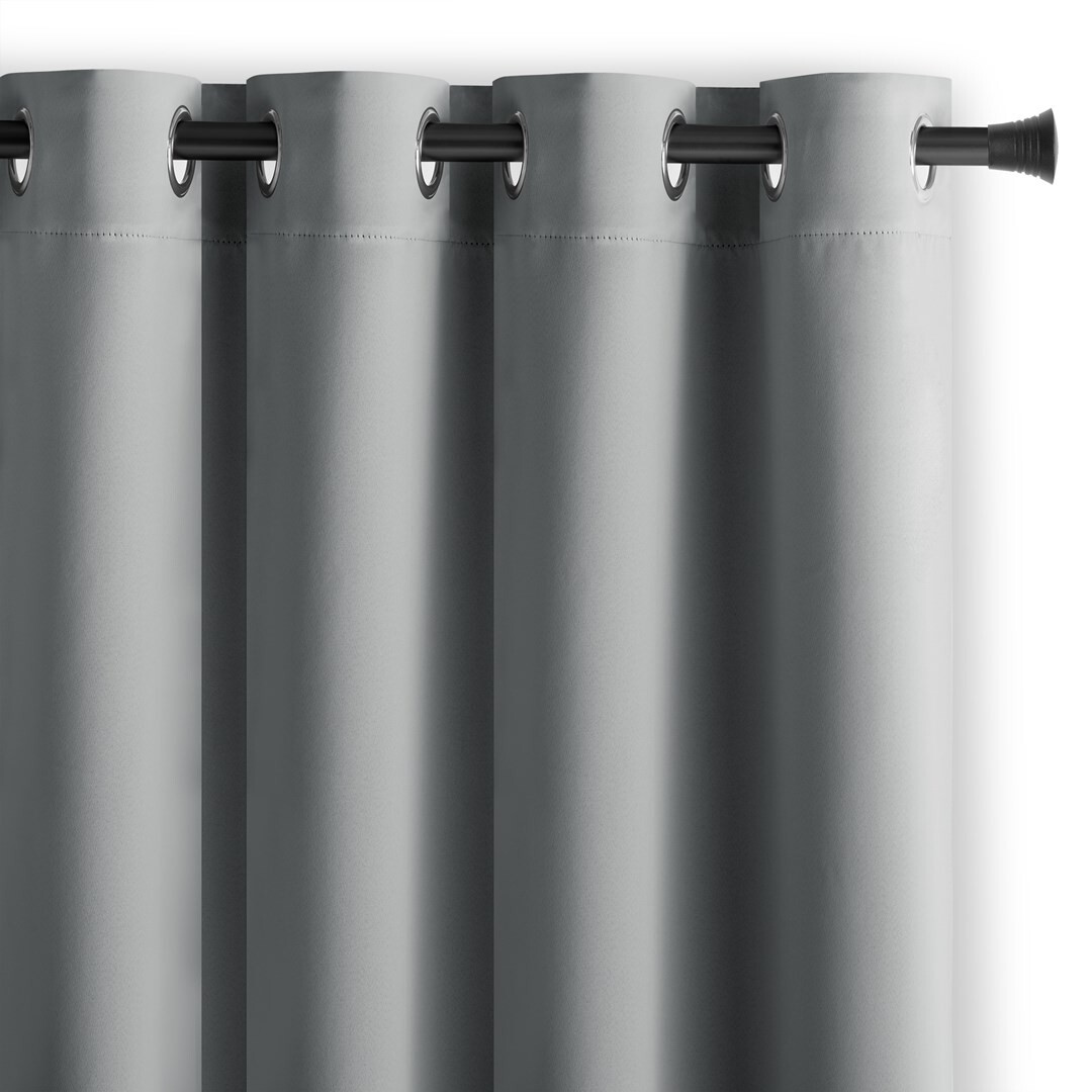 Záves AmeliaHome Blackout s priechodkami 140x270 cm strieborný
