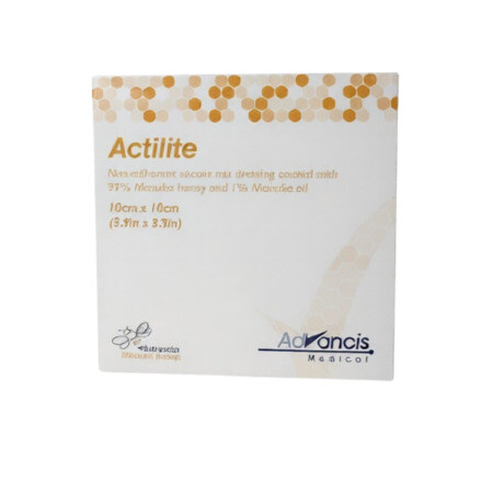 ACTILITE Krytie na rany antimikrobiálne 10 x 20 cm, neadherentná viskóza napustené manukou 10 ks