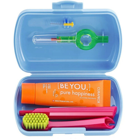CURAPROX Travel set zubnáCURAPROX Travel set modrý set
