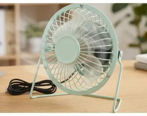 Ventilátor USB 15 cm, kov (mix barev)%