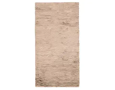 Koberec Bobs 80x150 cm, béžová imitácia králičej kožušiny%