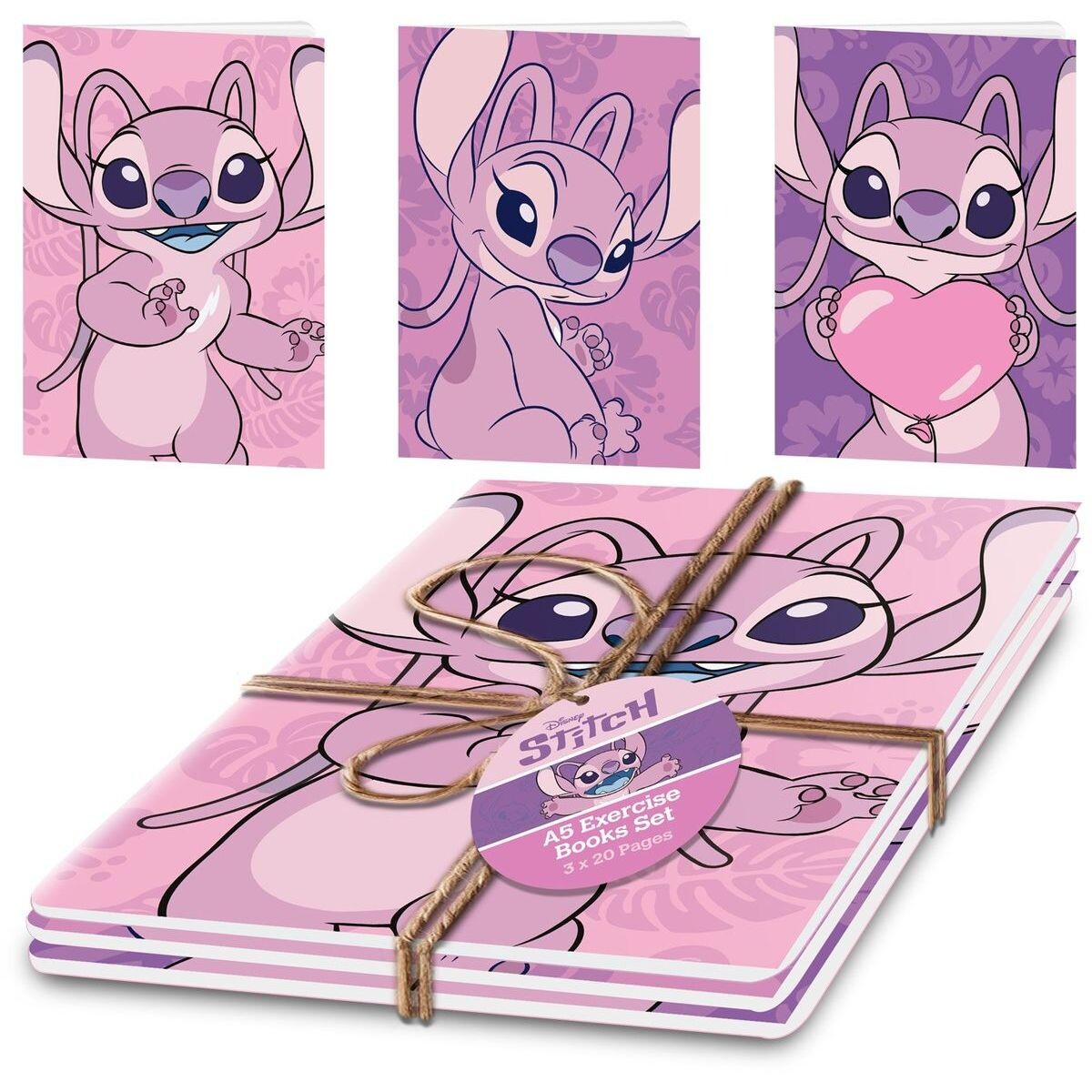 Pyramid International Lilo a Stitch Set zošitov A5 Angel 3 ks