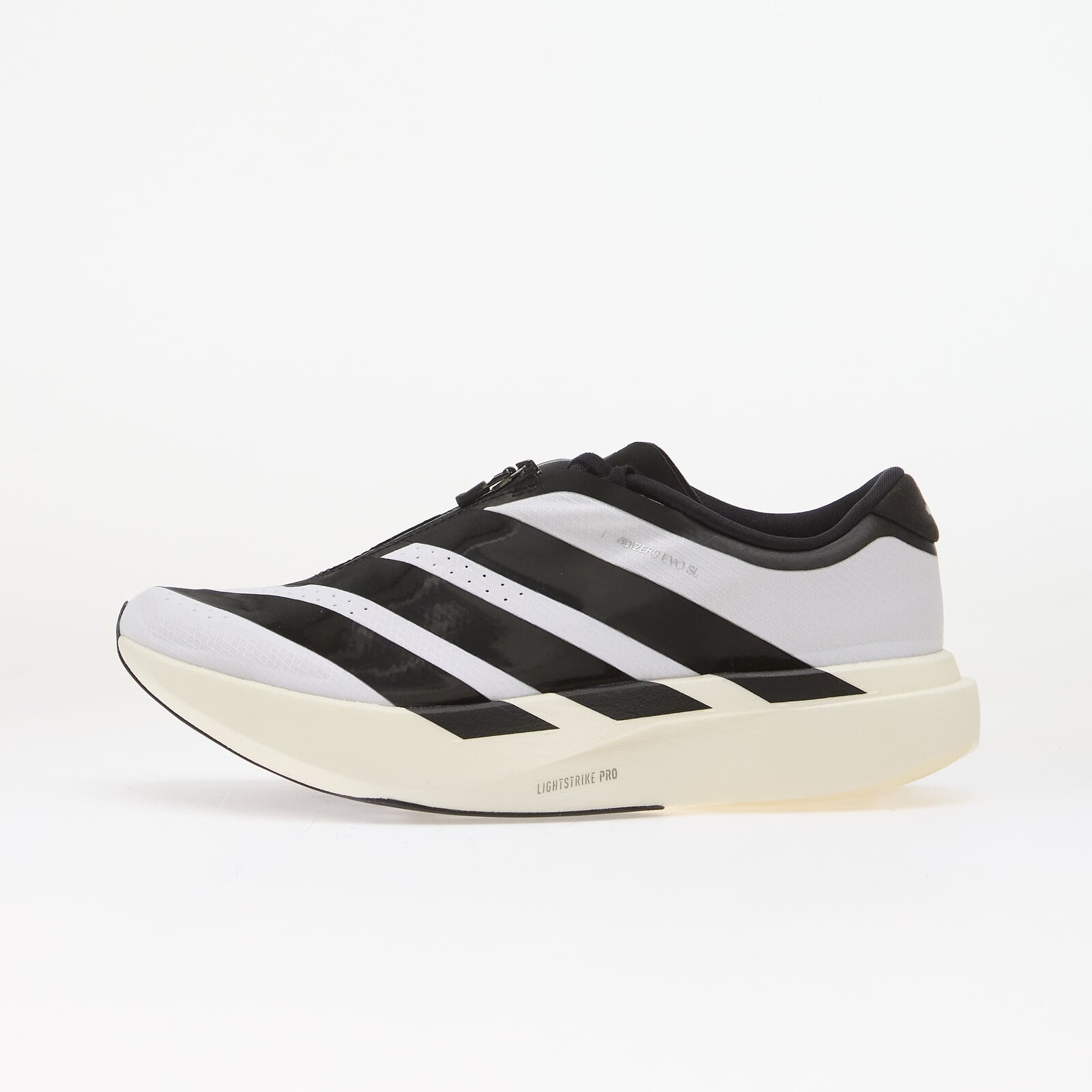 Tenisky adidas ADIZERO EVO SL Zip LIGHTSTRIKEPRO Running Ftwr White/ Core Black/ Silver Met. EUR 39 1/3