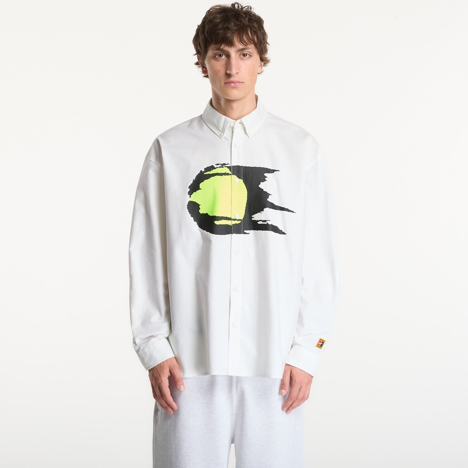 Košeľa Nike Club Rules Men's Long-Sleeve Oxford Top Summit White/ Summit White M