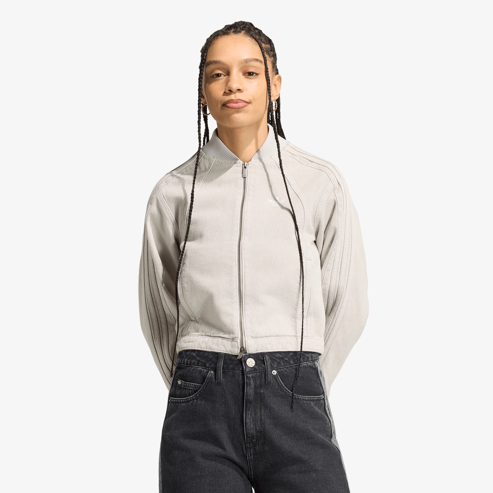 Bunda adidas SST 2.0 Denim Tracktop Clear Grey Denim XL