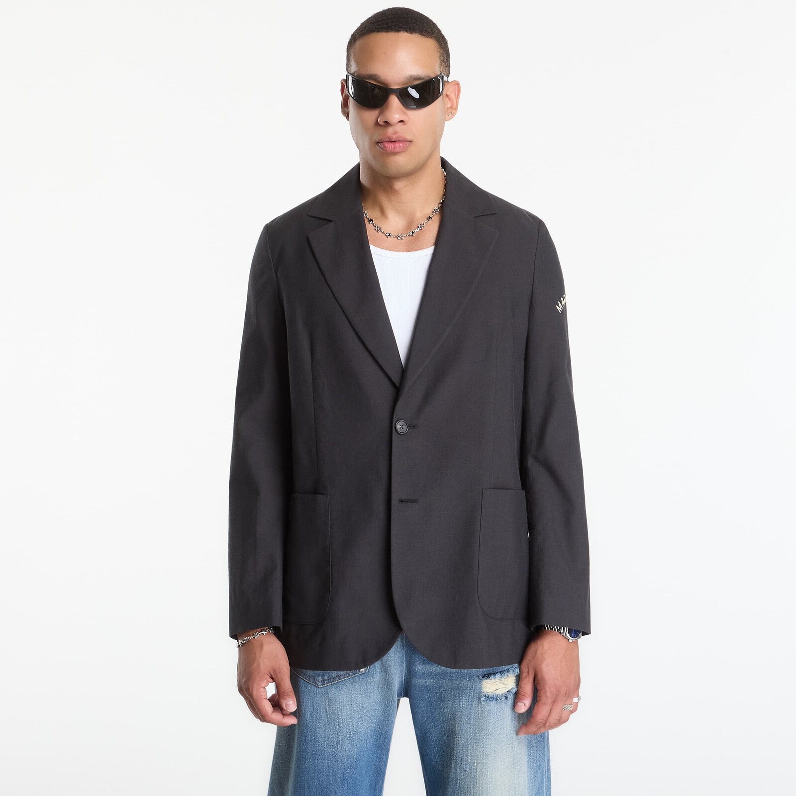 Bunda MM6 Jacket Dark Grey Melange 40