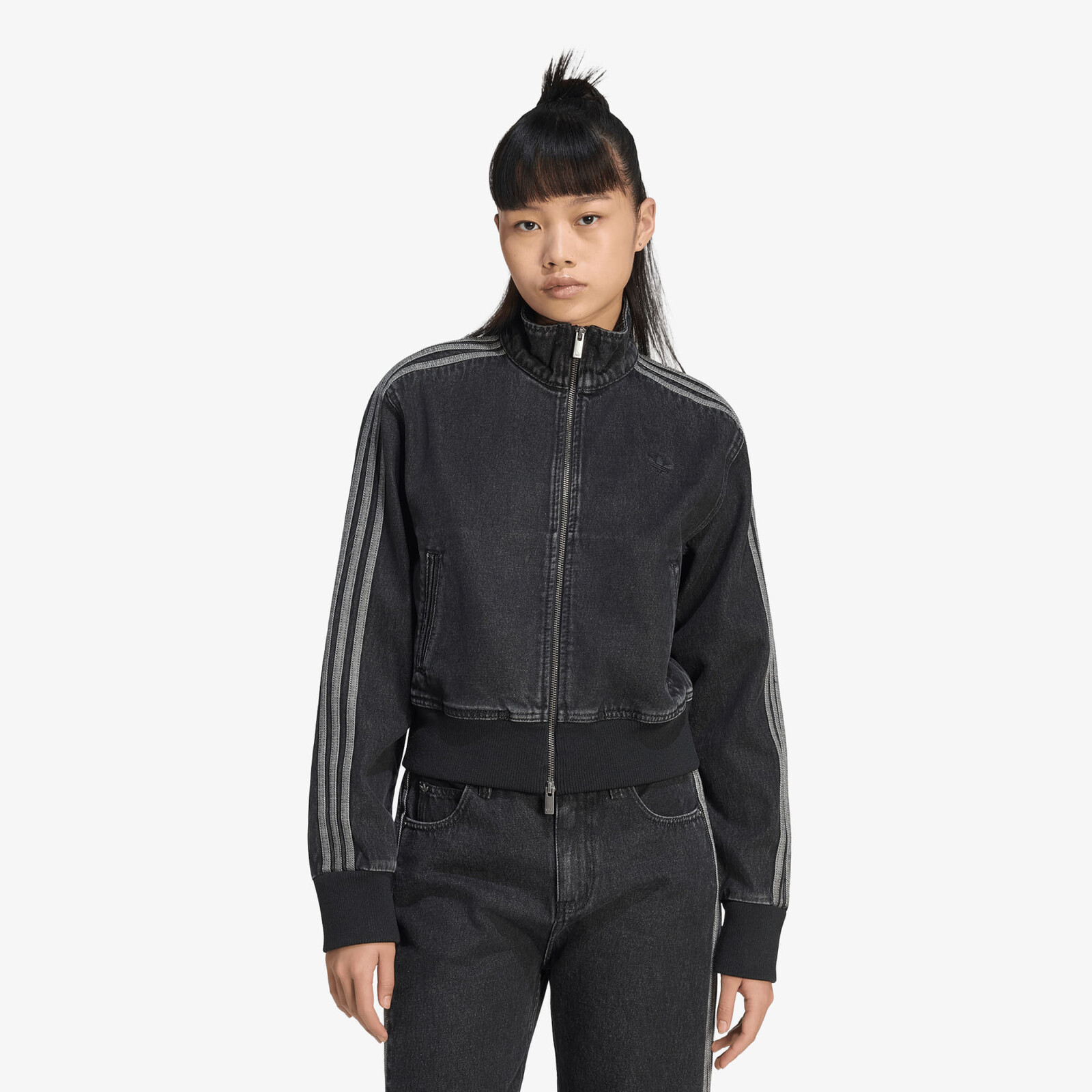Bunda adidas Firebird Denim Tracktop True Black Denim M