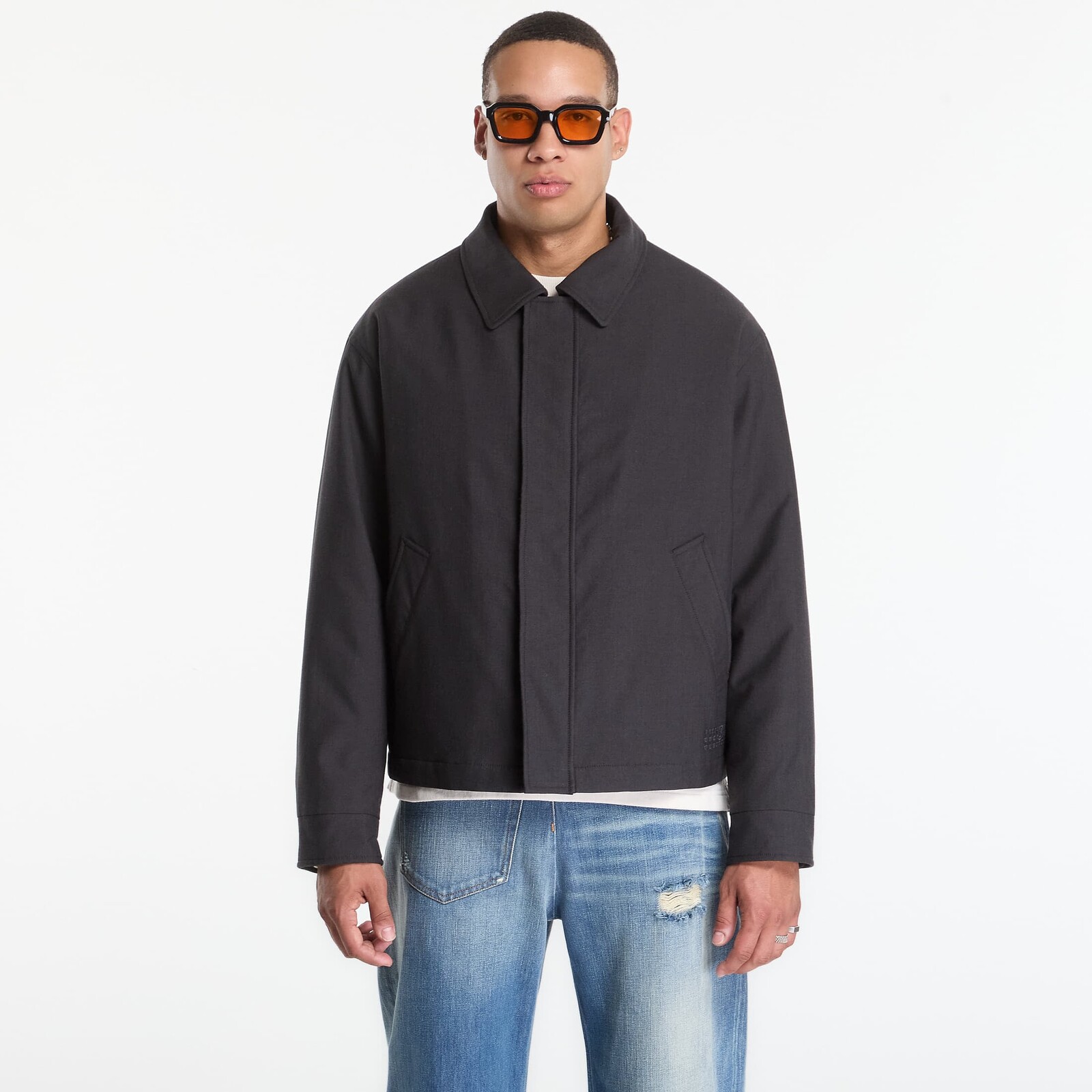 Bunda MM6 Sportsjacket Dark Grey Melange 50