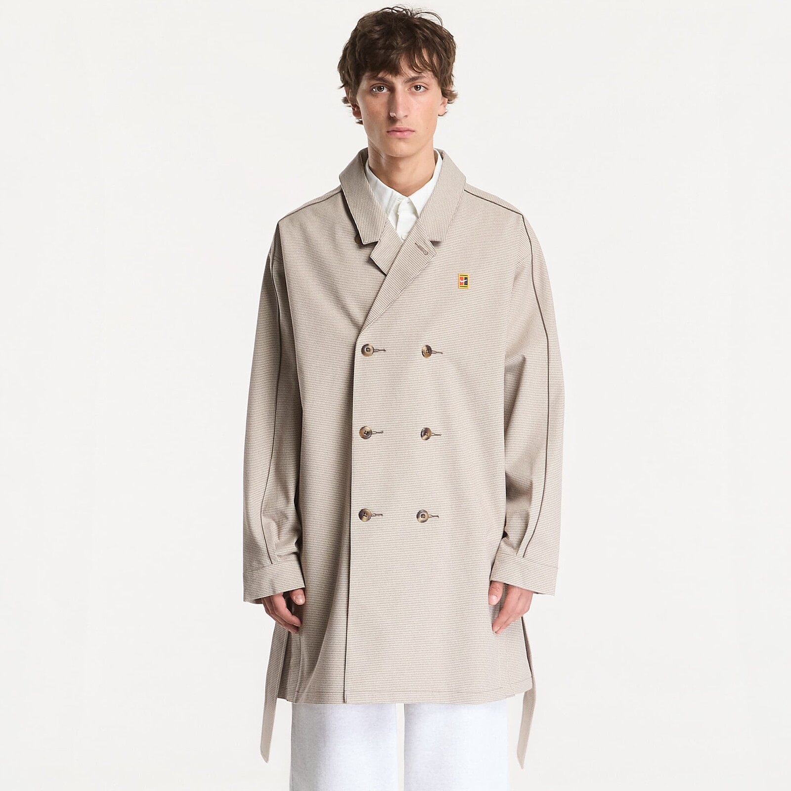 Kabát Nike Club Rules Men's Trench Coat Mink Brown/ Sanddrift/ Ironstone L