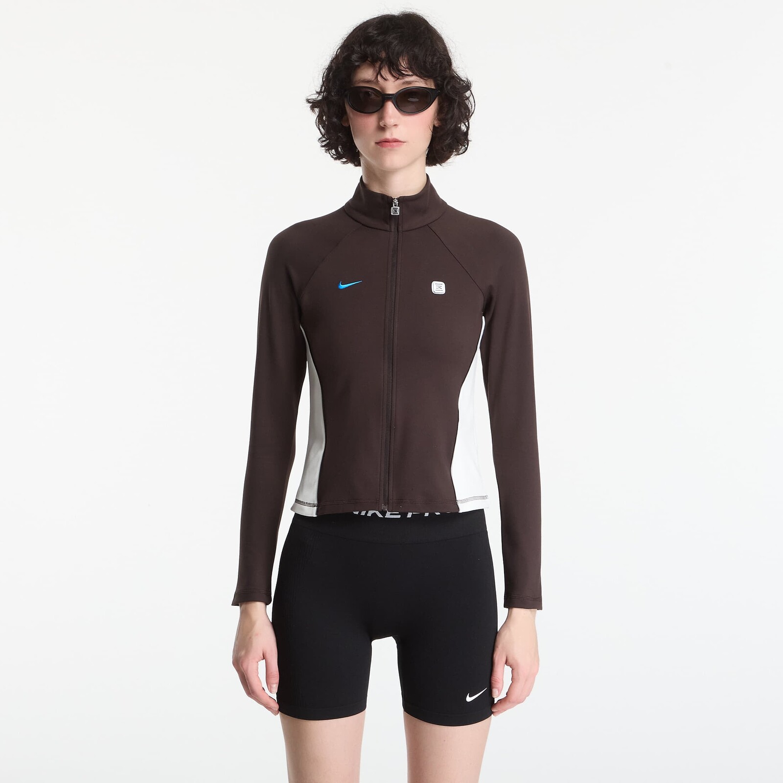Mikina Nike Sportswear Women's Full-Zip Long-Sleeve Top Velvet Brown/ Sail L