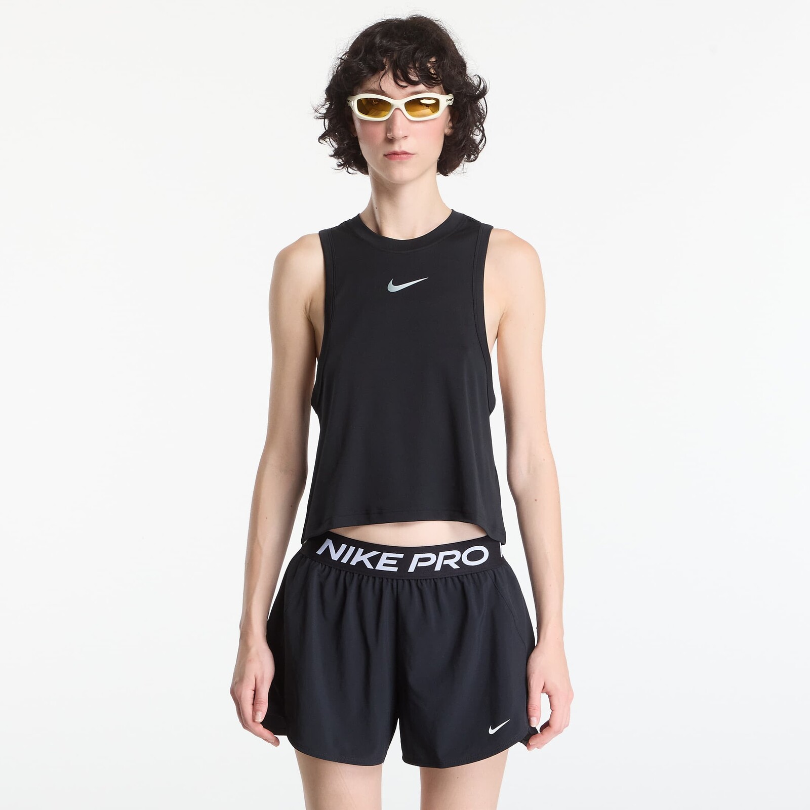Nike Pro Women's Dri-FIT Tank Top Black/ White XS