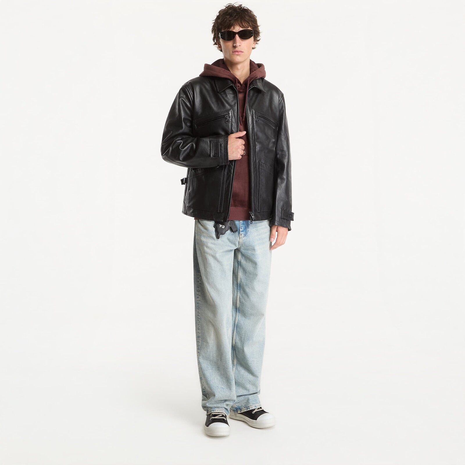 Bunda Y-3 Leather Blouson Black XL