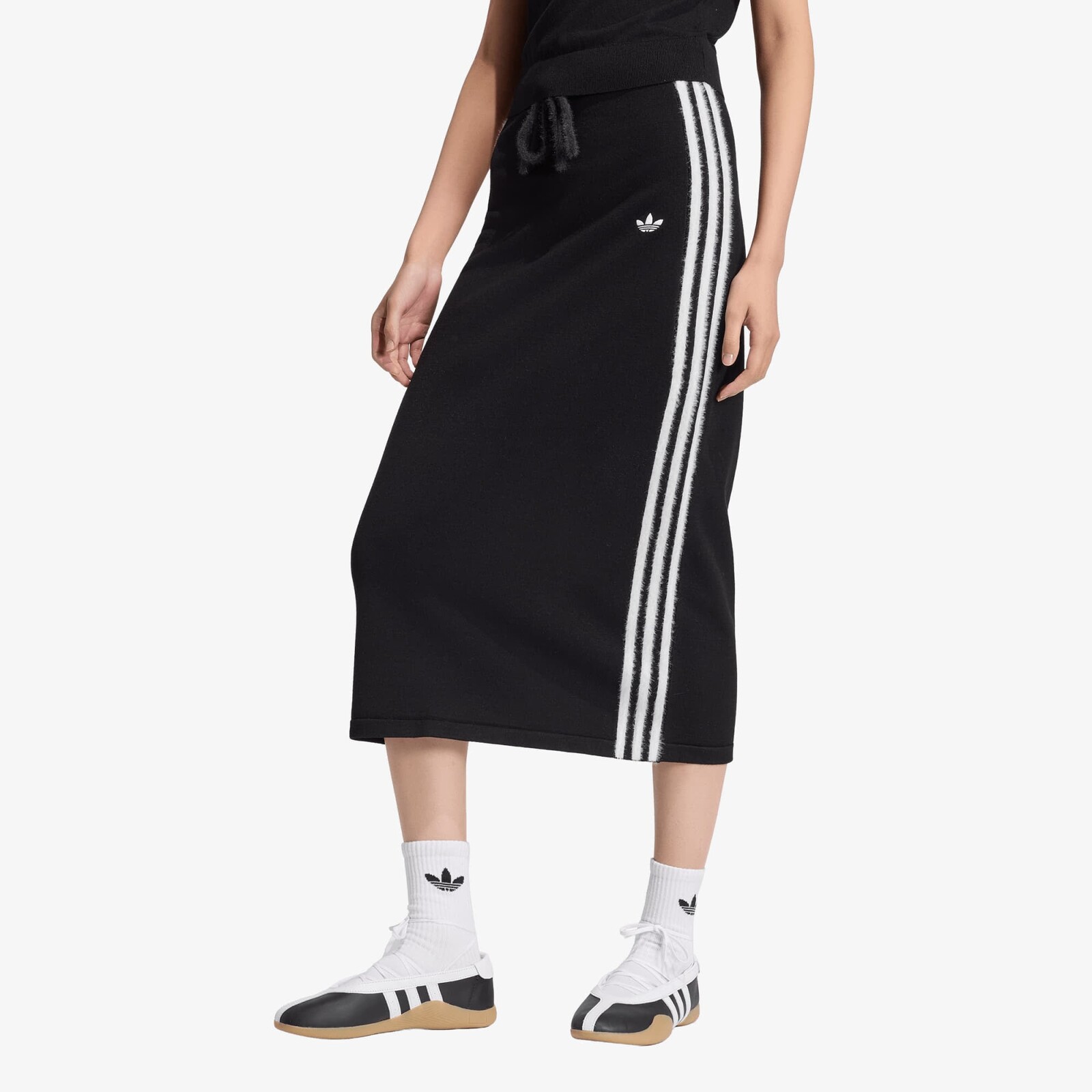 Sukňa adidas Knitted Skirt Black/ White M