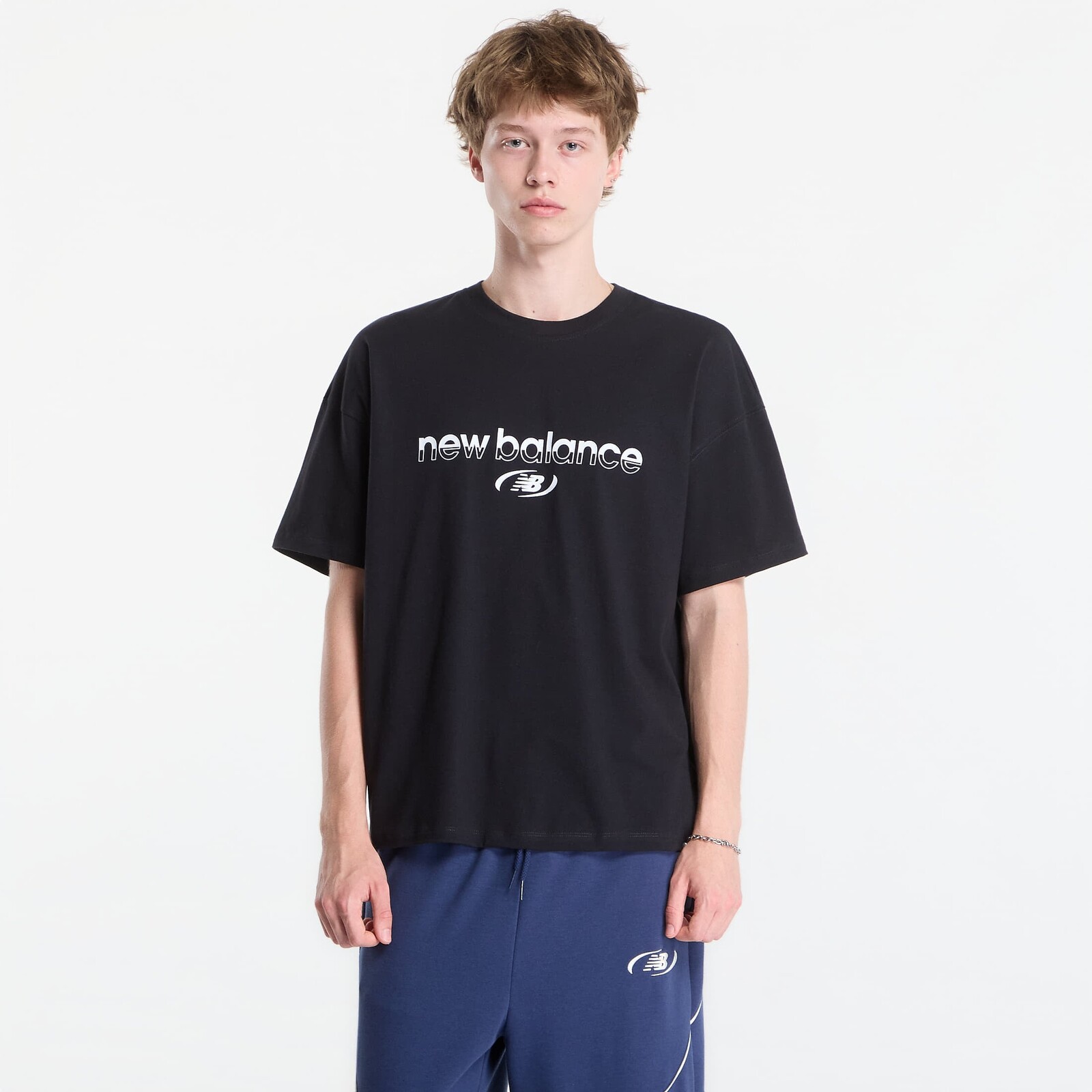 Tričko New Balance Trackside T-Shirt Black L