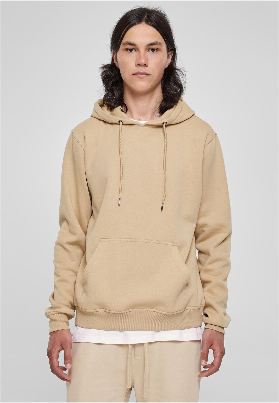 Basic Terry Hoody Union Beige