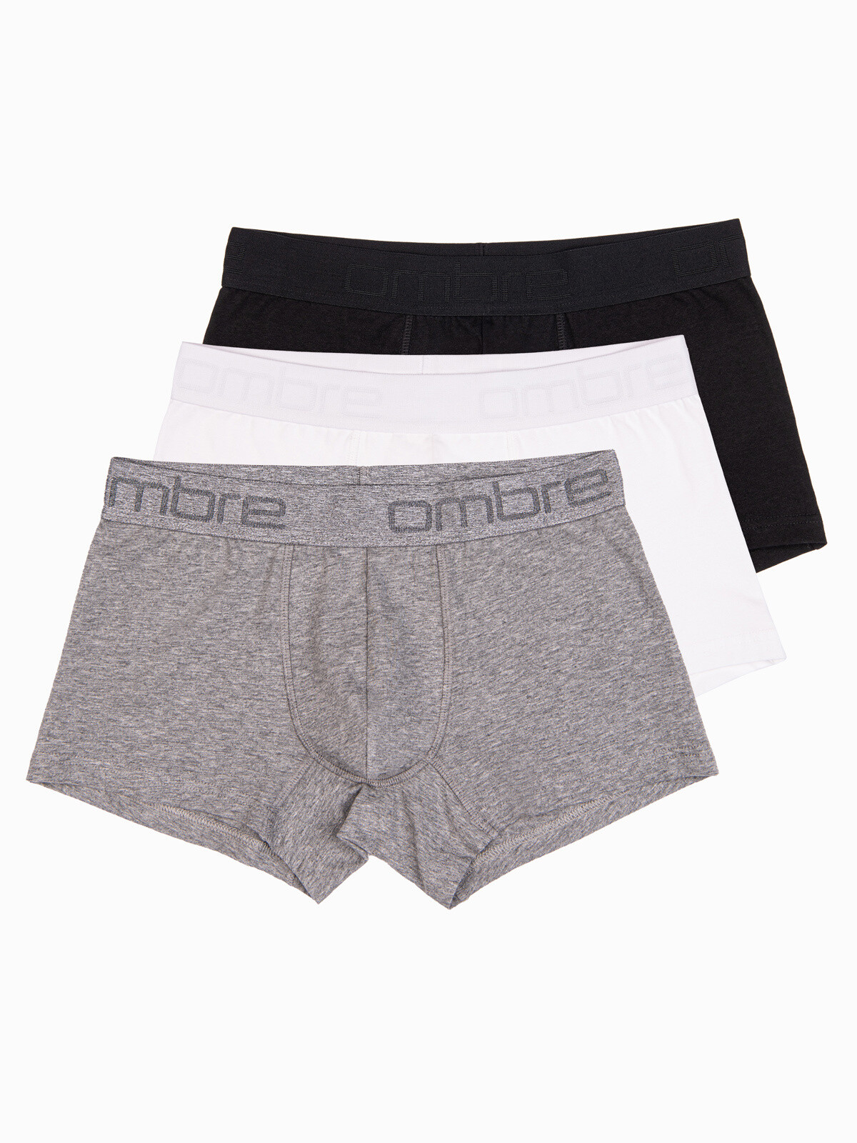 Ombre pánske bavlnené boxerky s logom – 3ks