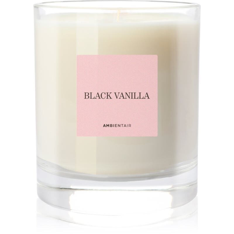 Ambientair COLOURS Black Vanilla vonná sviečka 200 g