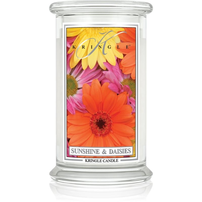Kringle Candle Classic Sunshine & Daisies vonná sviečka 623 g