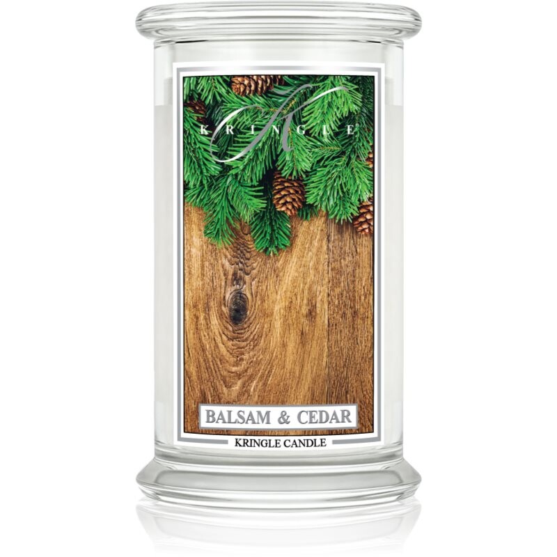 Kringle Candle Classic Balsam & Cedar vonná sviečka 623 g