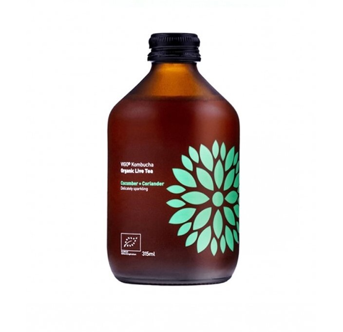 VIGO Kombucha Uhorka a koriander BIO 315 ml