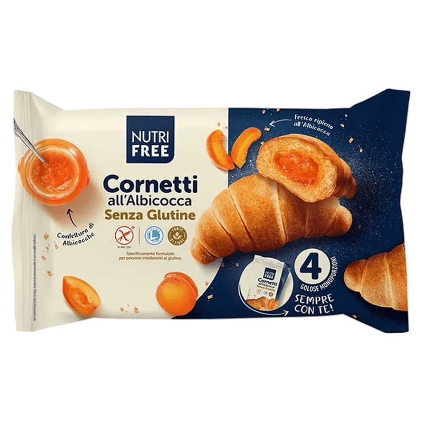 NUTRIFREE Croissant s marhuľovou náplňou 4 kusy