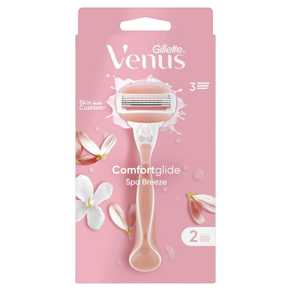 GILLETTE Venus Spa Breeze Holiaci strojček pre ženy + Náhradné hlavice 2 ks