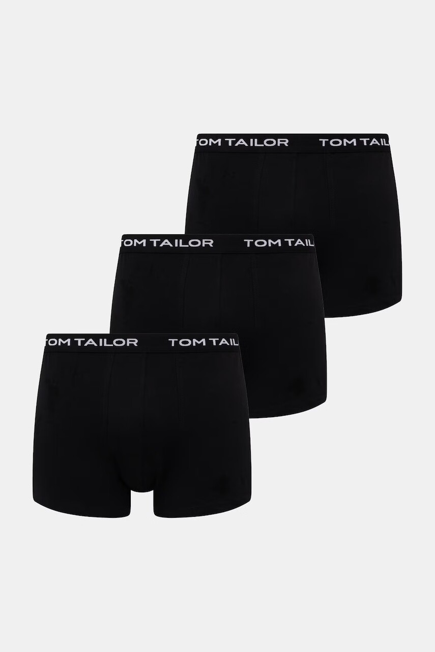 Tom Tailor boxerky pánske bavlnené s elastanom 3-pak