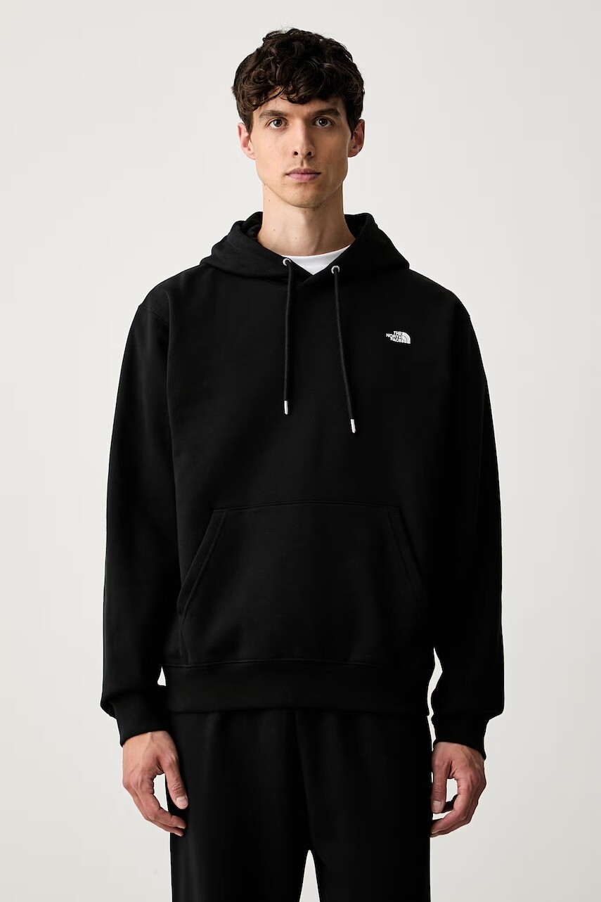 The North Face mikina s kapucňou pánska s bavlnou Essential