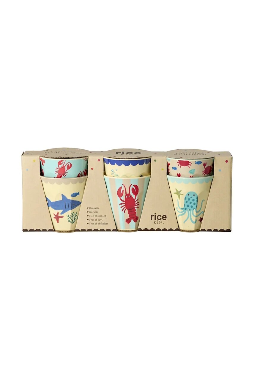 Rice sada hrnčekov z melamínu 250 ml