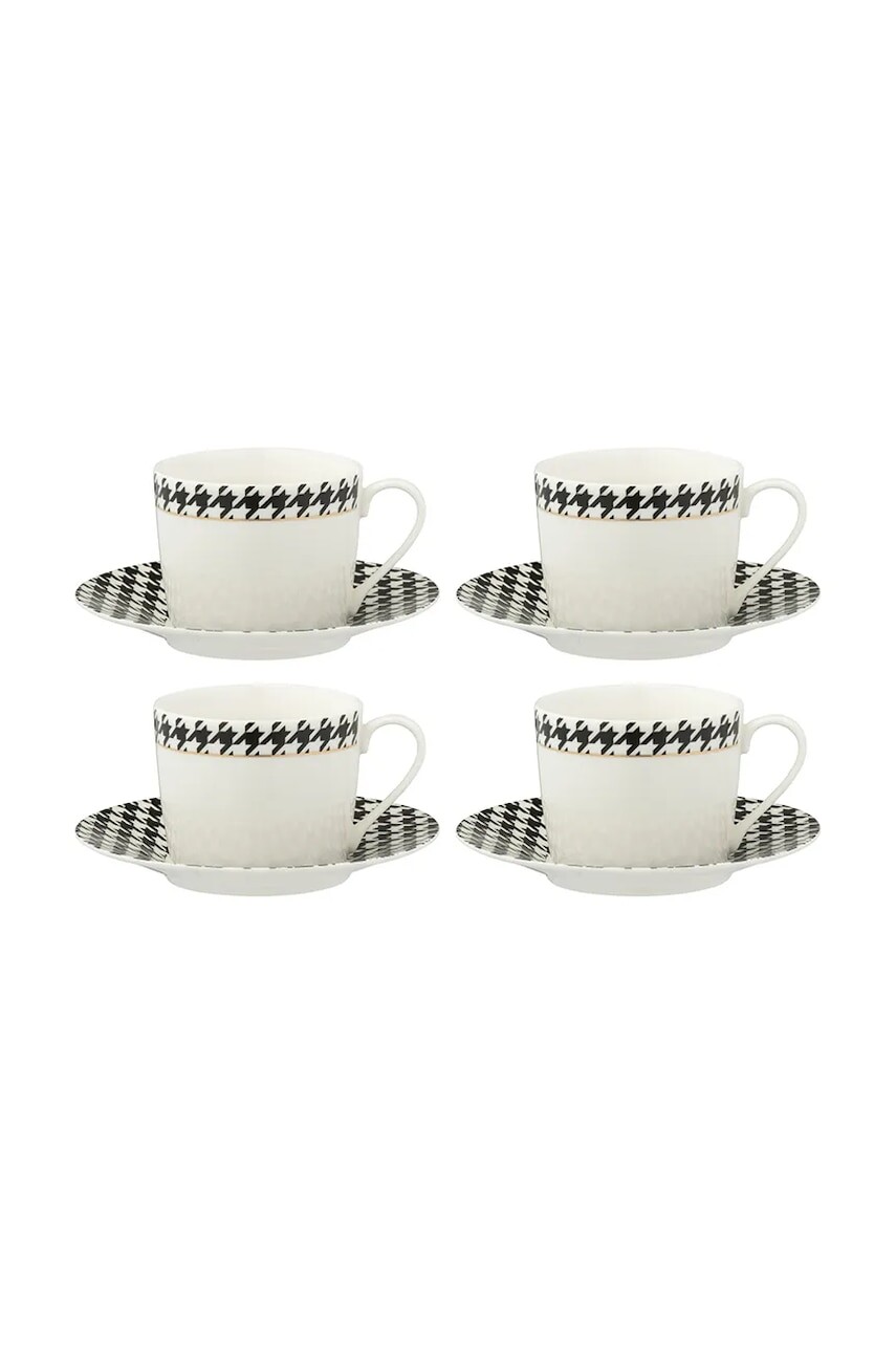 J-Line sada šálok s podstavcom vyrobená z porcelánu