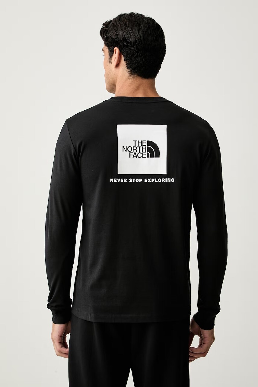 The North Face tričko s dlhým rukávom pánske s bavlnou EVOLUTION