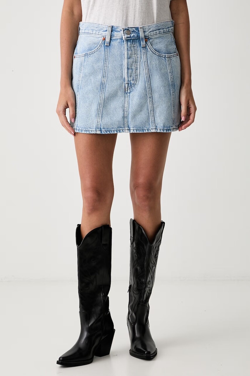 Levi's sukňa rifľová SEAMED ICON