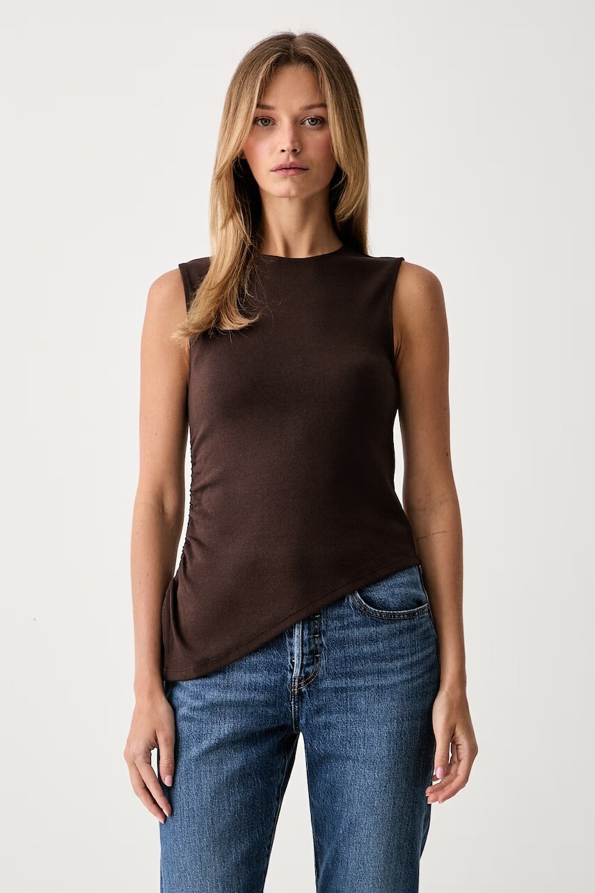 Levi's top dámsky s bavlnou ALILA ASYMMETRICAL SL