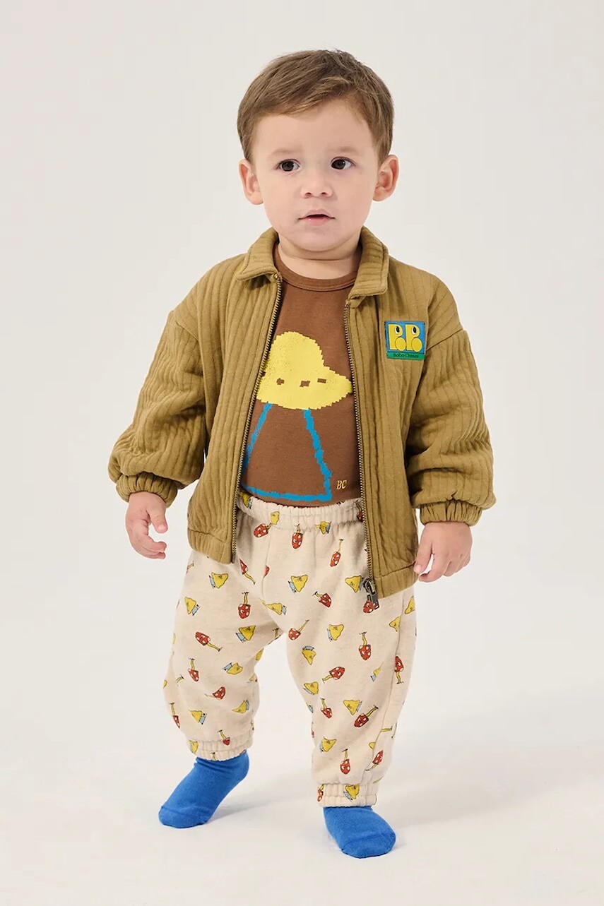 Bobo Choses mikina na zips detská bavlnená