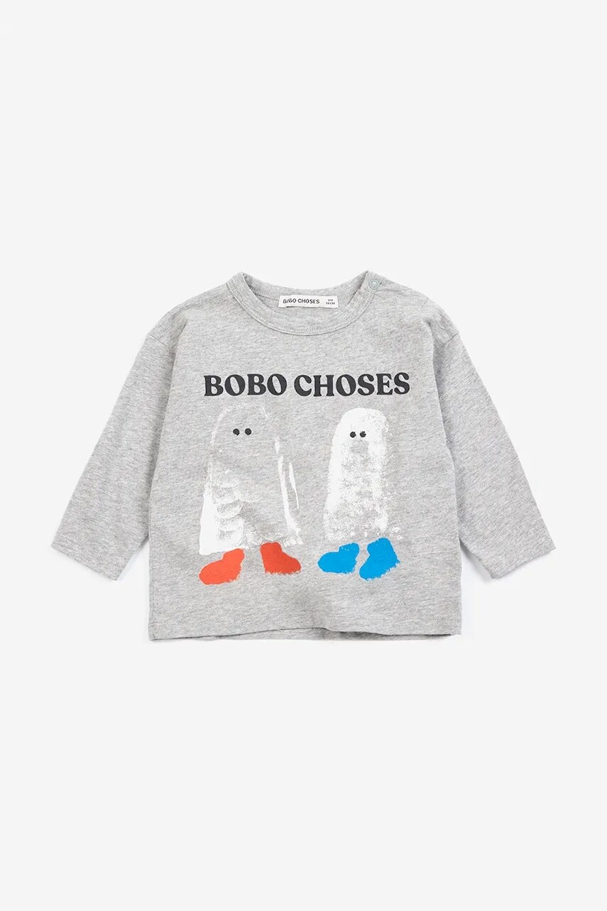 Bobo Choses tričko s dlhým rukávom detské bavlnené Booty Ghosts