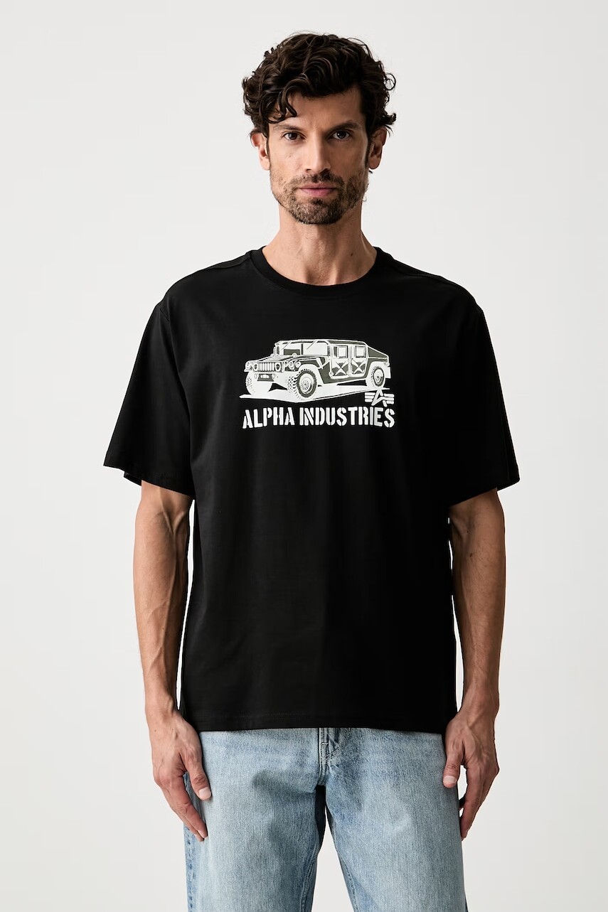 Alpha Industries tričko pánske bavlnené Humvee