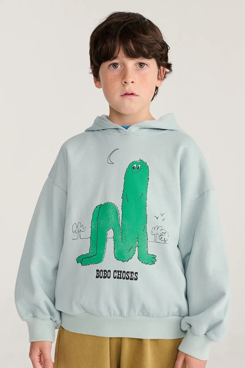 Bobo Choses mikina s kapucňou detská bavlnená Long Puff
