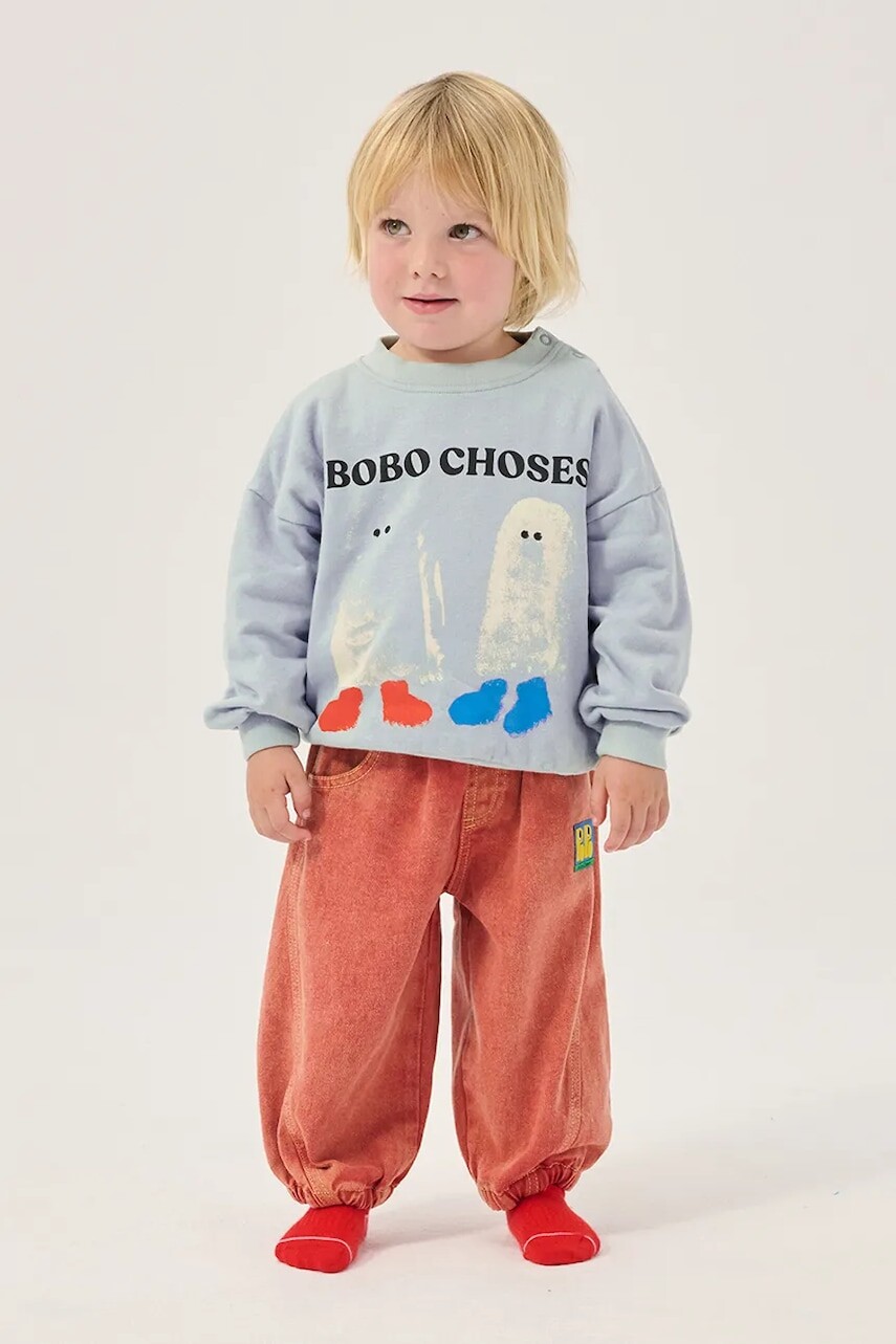Bobo Choses oversize mikina detská bavlnená Booty Ghosts