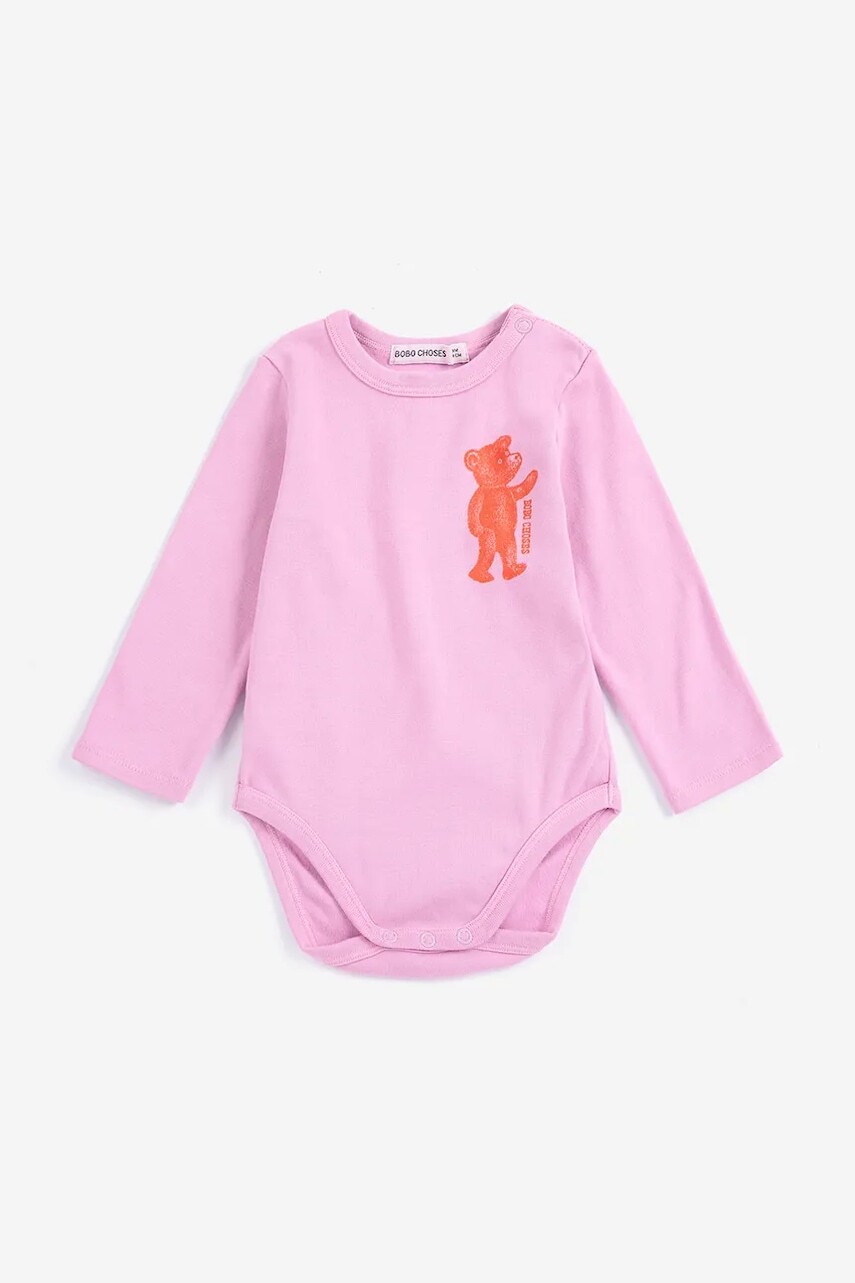 Bobo Choses body dojčenské bavlnené s elastanom Softpaw Monster