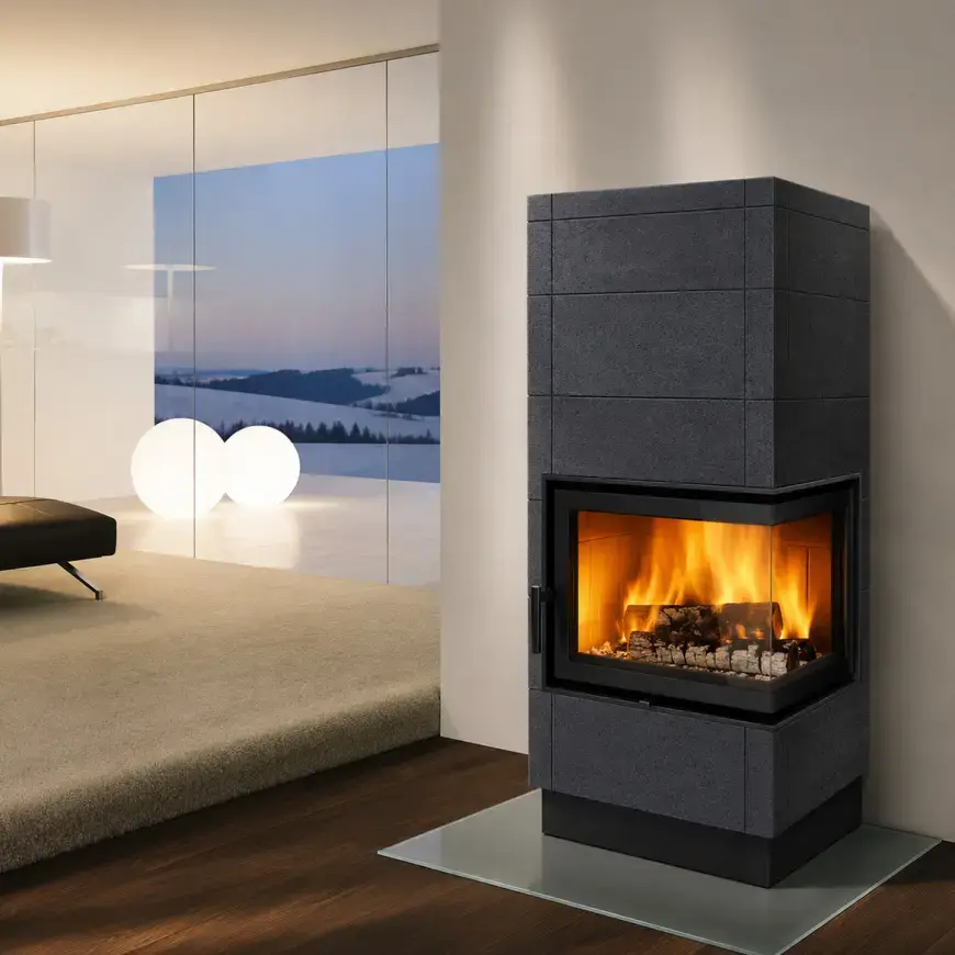Pec oceľovo-kachľová Erfurt pravý onix 10 kW