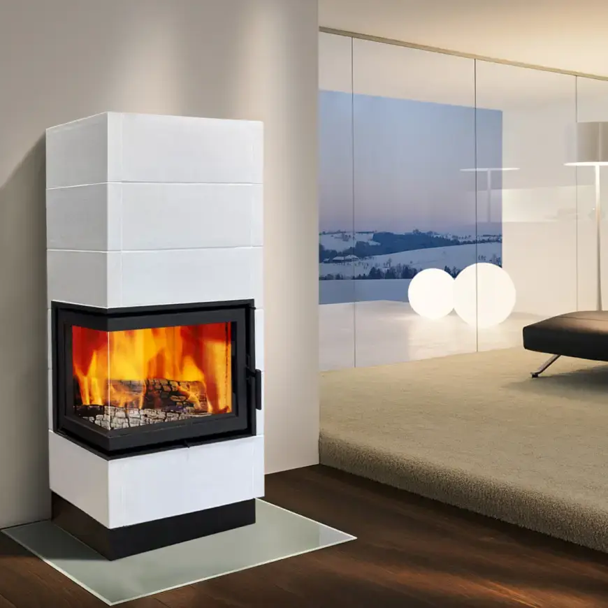 Pec oceľovo-kachľová Erfurt ľavý perlwhite 10 kW