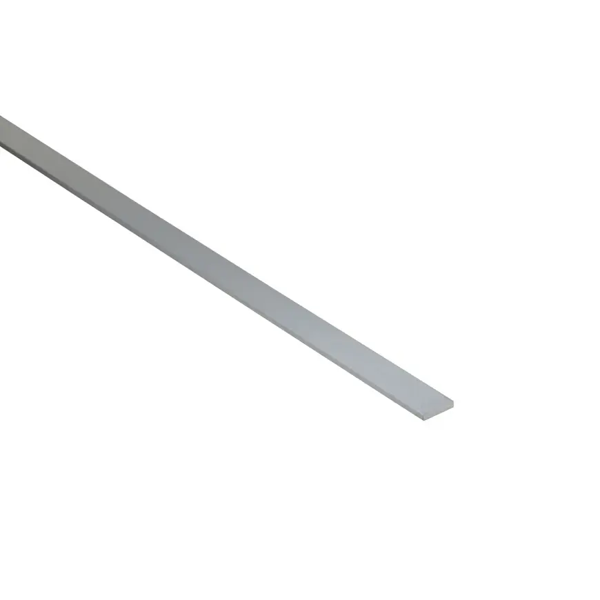 Profil plochý hliník strieborný 10x2mm 1m