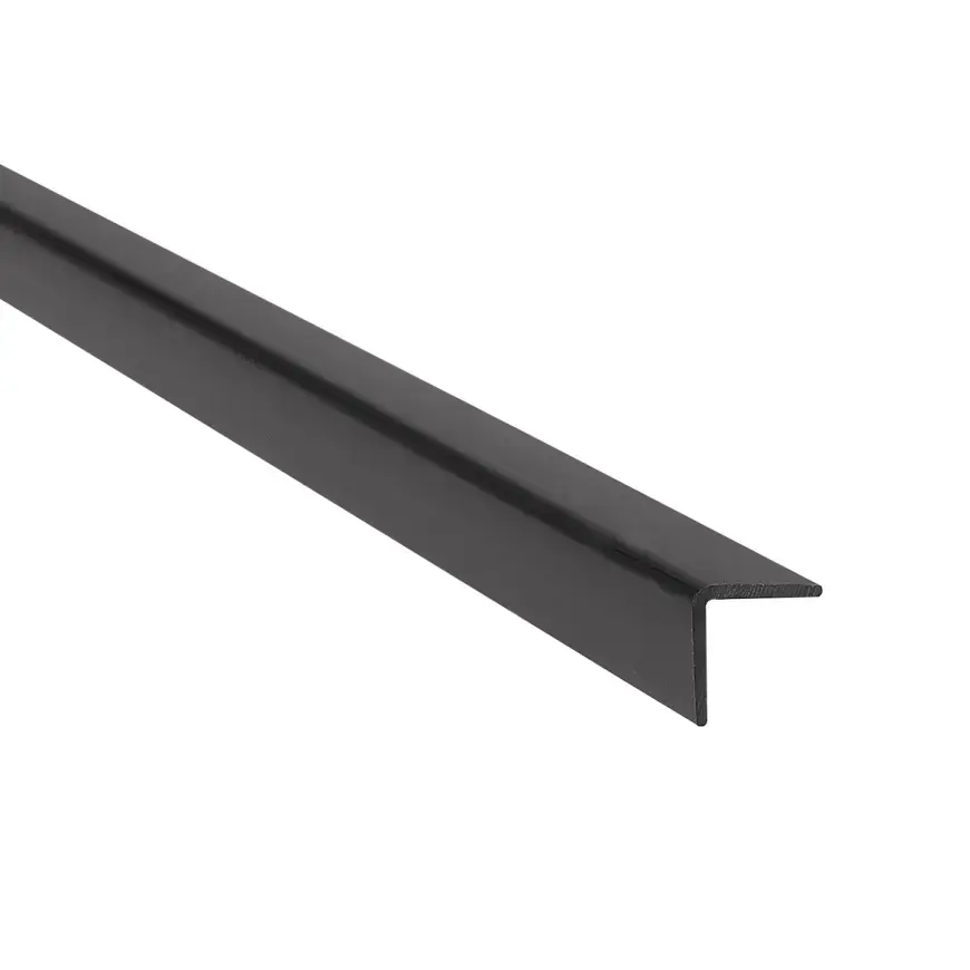 Profil uholníkový PCV čierny 10x10x1.1mm 2.75m