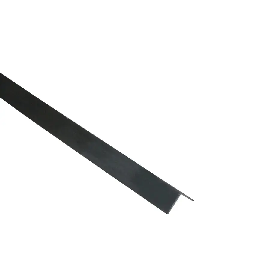 Profil uholníkový PCV čierny 15x15x1.1mm 1m