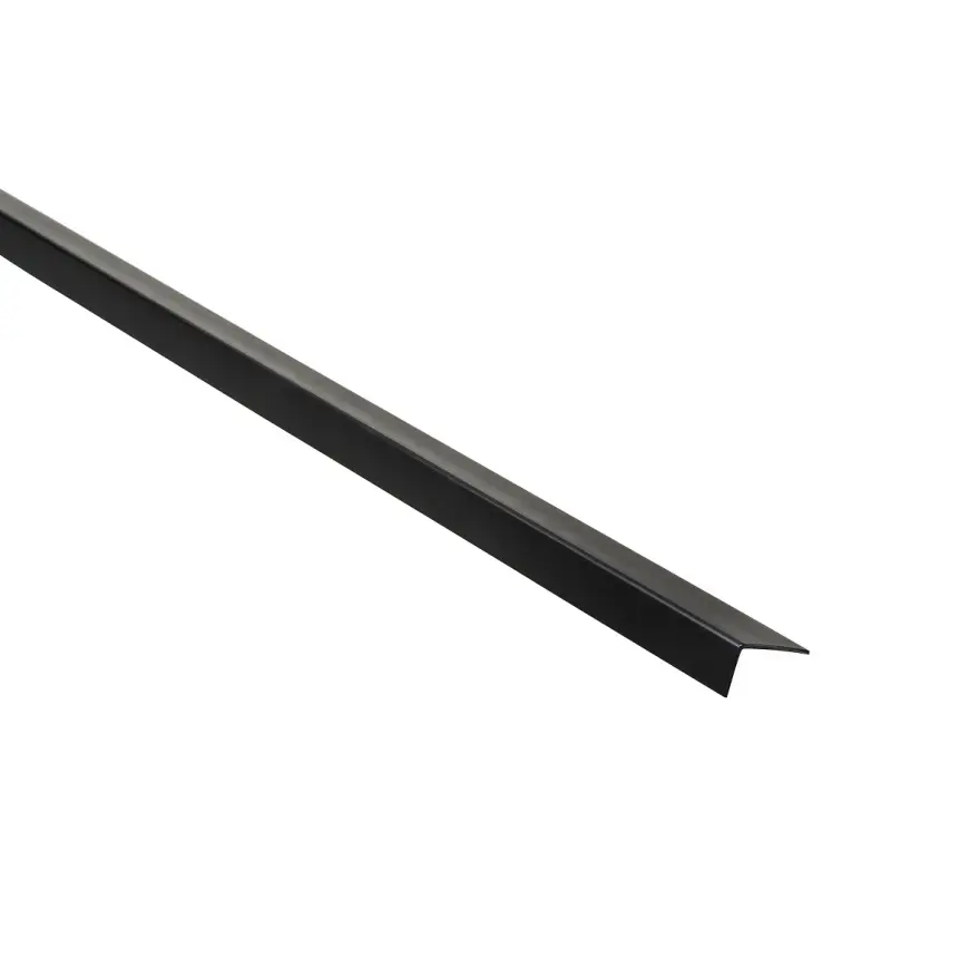 Profil uholníkový PCV čierny 20x10x1.1mm 2.6m