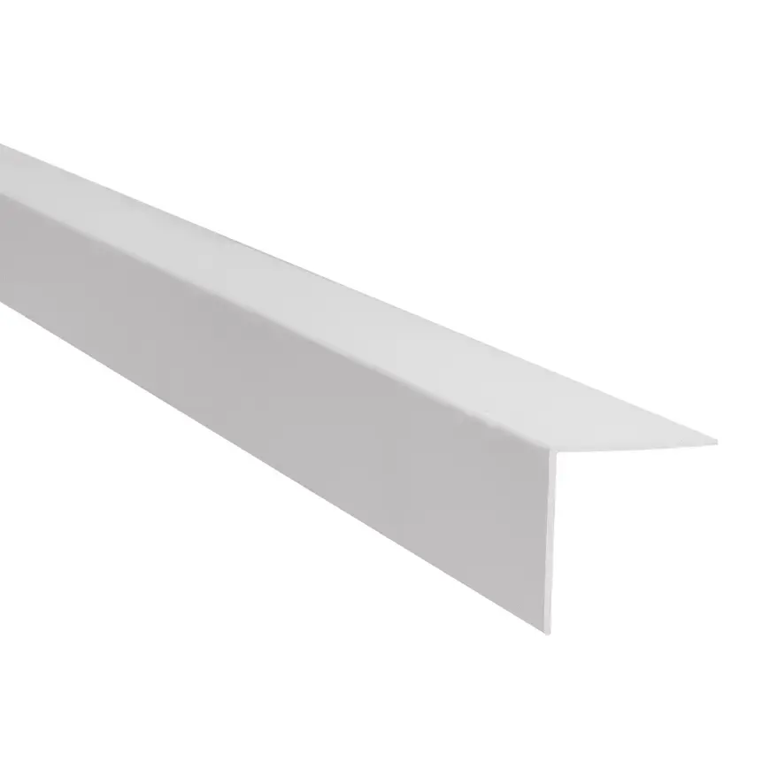 Profil uholníkový PCV biely 25x25x1.1mm 2.75m